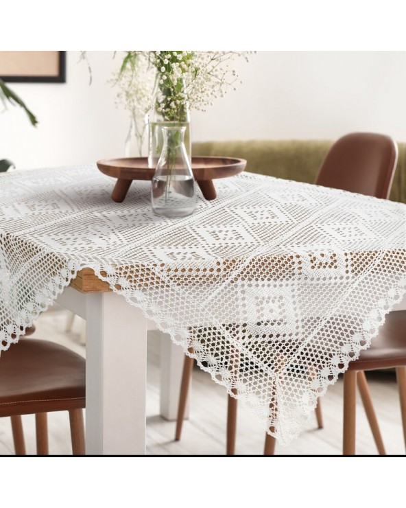 Obrus ażurowy 85x85 Olivia biały Eurofirany
