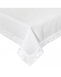 Obrus z koronką 140x220 Susan biały Eurofirany