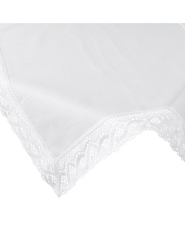Obrus z koronką 85x85 Susan biały Eurofirany