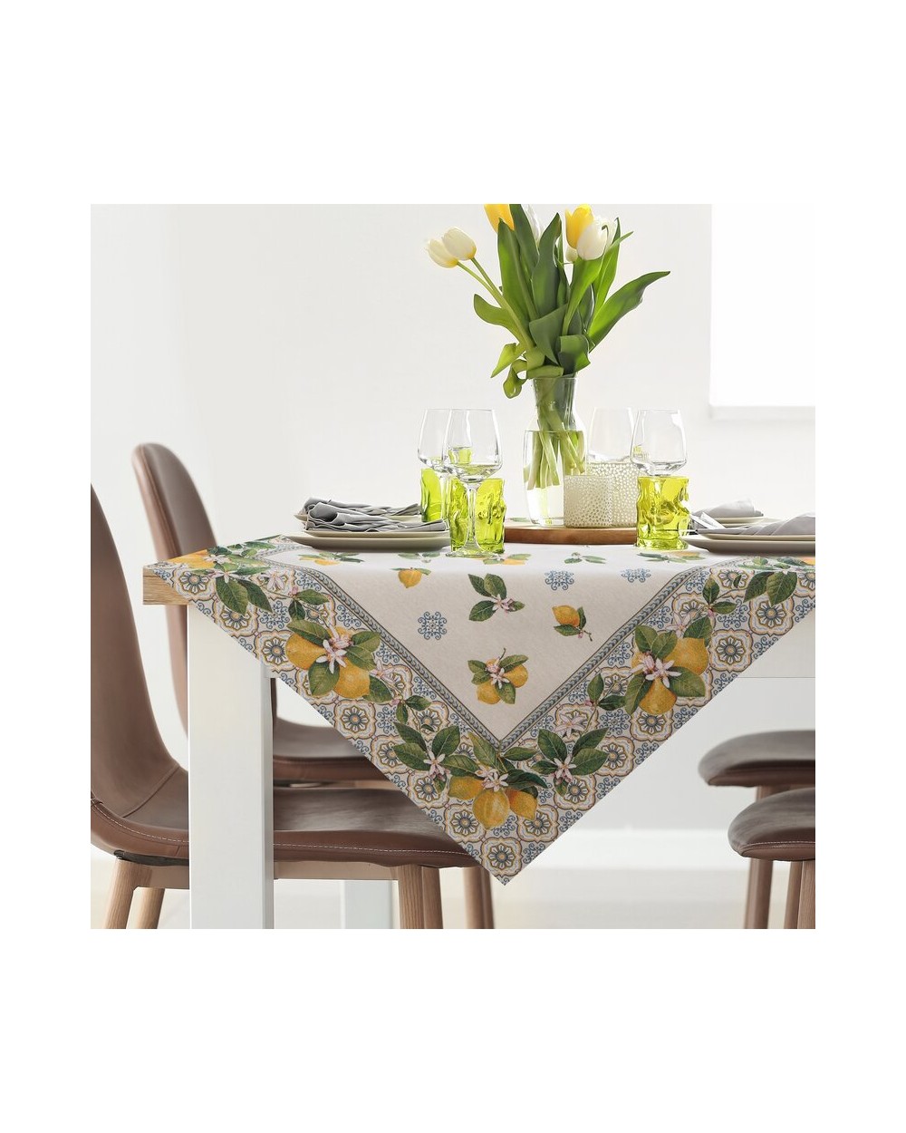 Obrus 100x100 009 naturalny Eurofirany