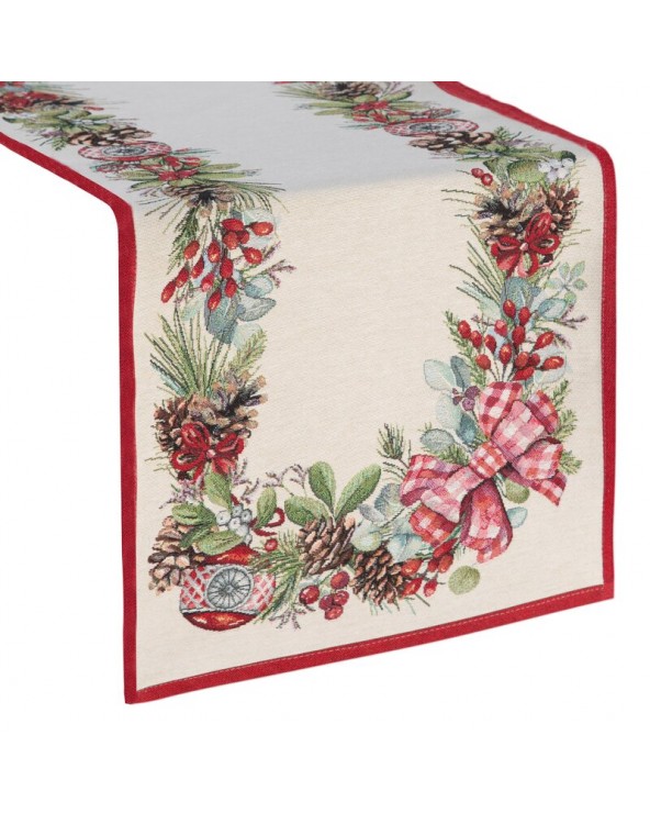 Bieżnik świąteczny 45x140 1320 Eurofirany