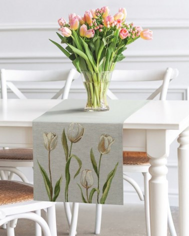 Bieżnik 40x100 4041 popielaty Eurofirany