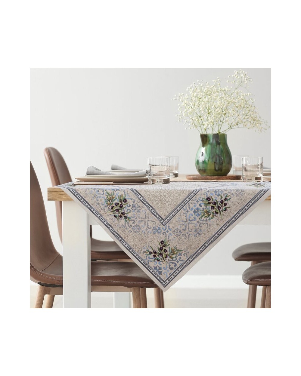 Obrus 100x100 4094 naturalny Eurofirany