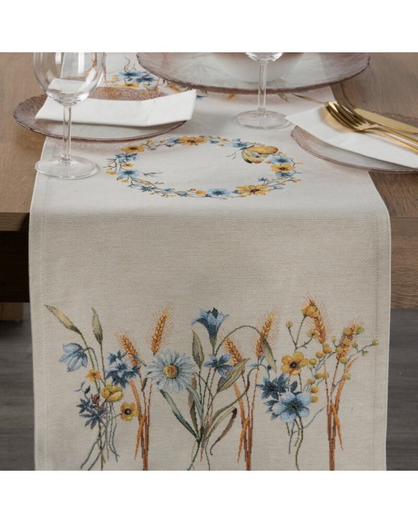 Obrus 45x140 61 naturalny Eurofirany