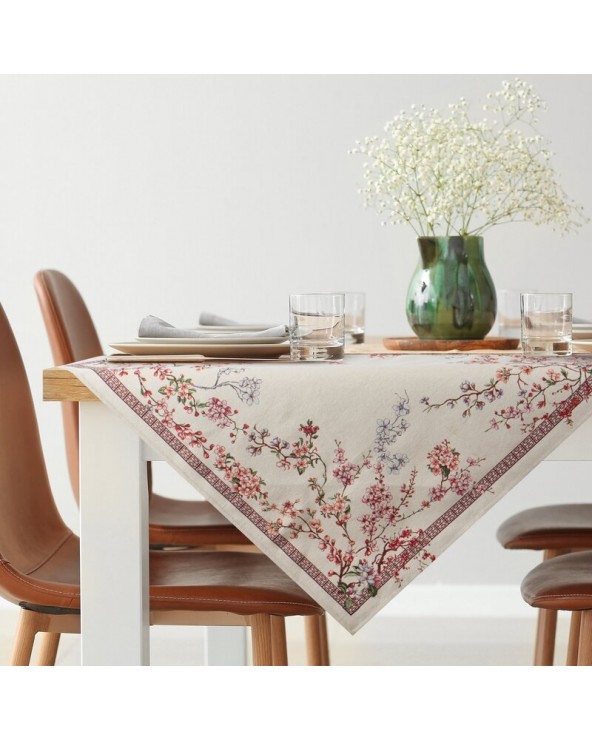 Obrus 100x100 Thai różowy Eurofirany