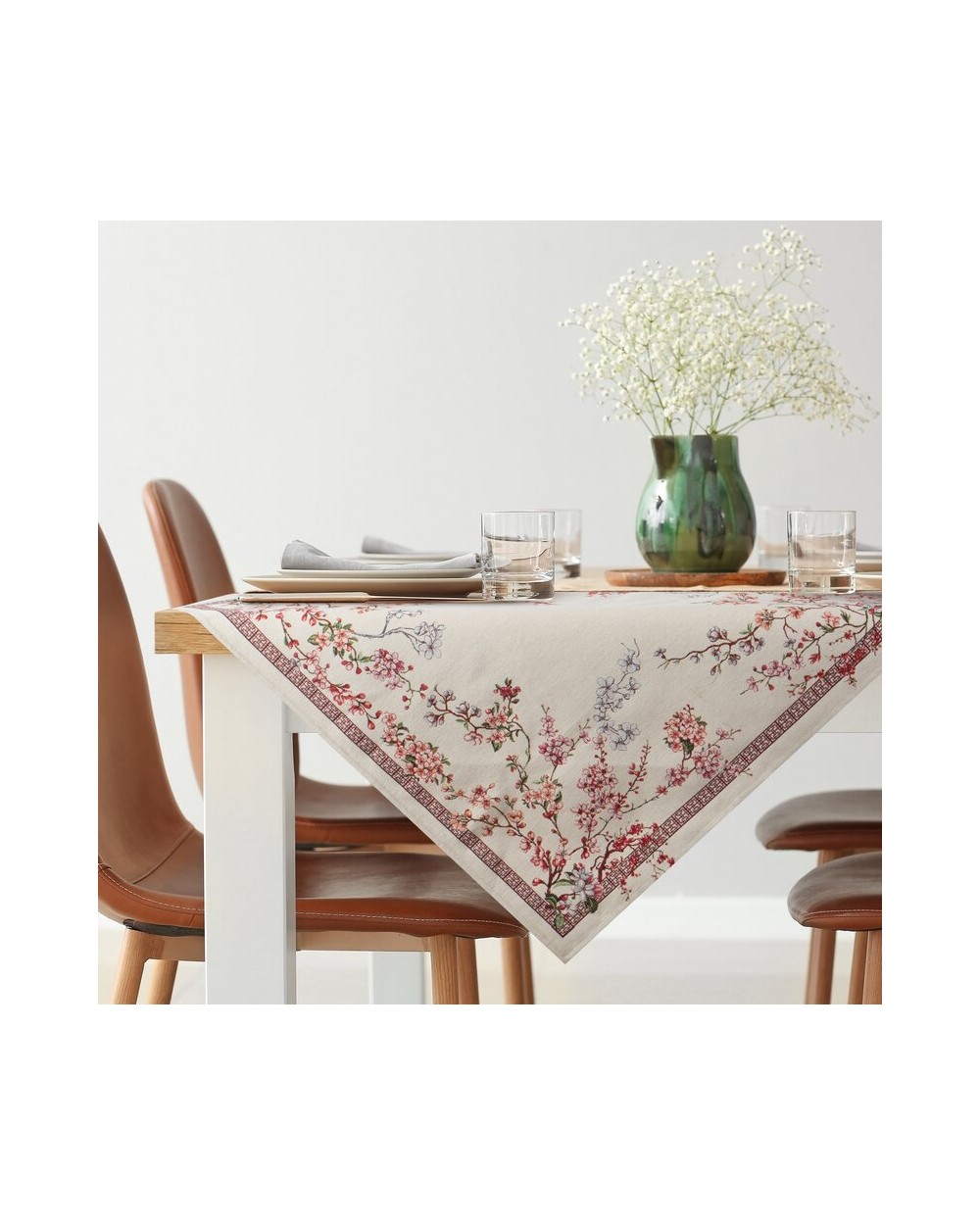 Obrus 100x100 Thai różowy Eurofirany