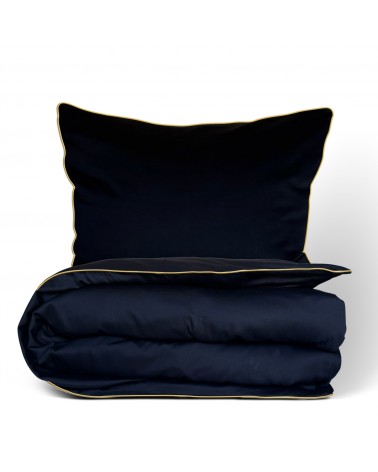 Pościel satyna bawełniana 160x200 + 2x70x80 Gold Line czarna Matex