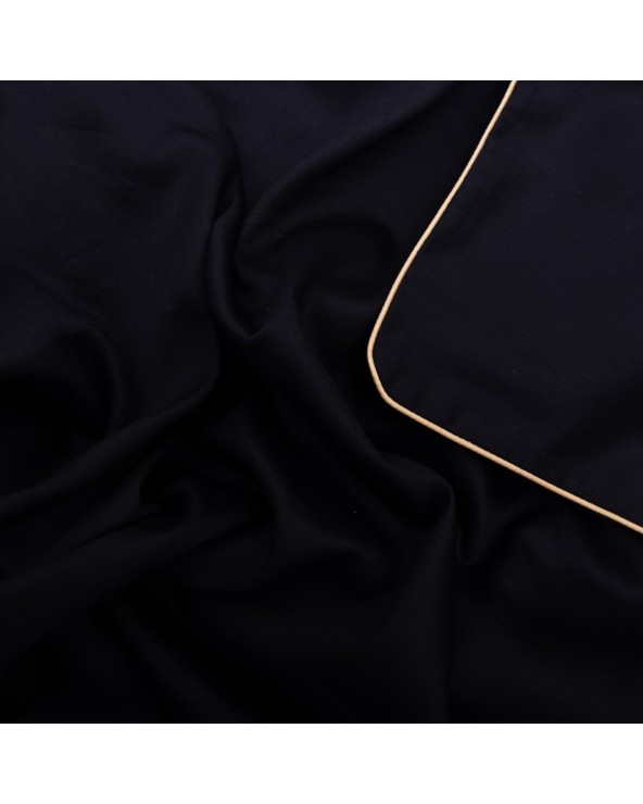 Pościel satyna bawełniana 160x200 + 2x70x80 Gold Line czarna Matex