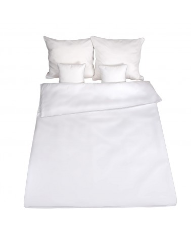 Pościel satyna bawełniana 200x220 + 2x70x80 Gold Line biała Matex