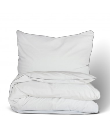 Pościel satyna bawełniana 200x220 + 2x70x80 Gold Line biała Matex