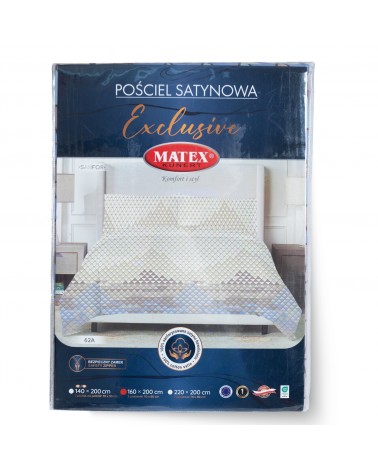 Pościel satyna bawełniana 200x220 + 2x70x80 Exclusive TM0212_62A Matex