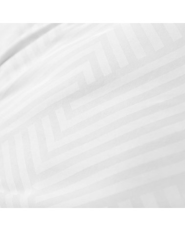 Pościel adamaszek 200x220 + 2x70x80 Geometria biała Matex