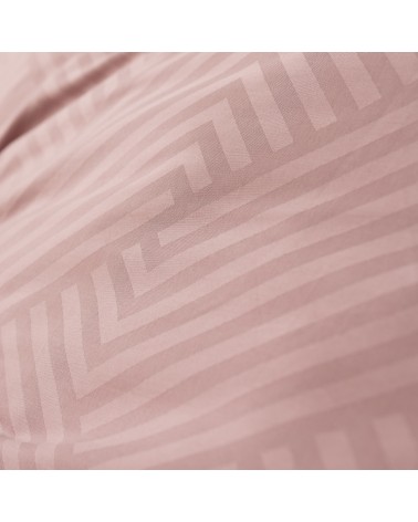 Pościel adamaszek 200x220 + 2x70x80 Geometria różowa Matex