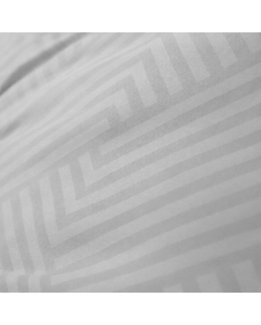 Pościel adamaszek 160x200 + 2x70x80 Geometria szara Matex