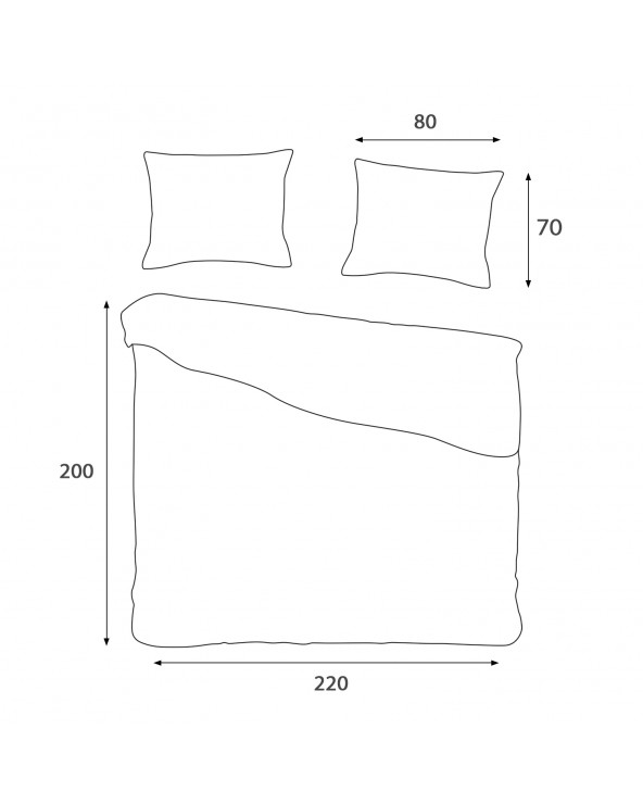 Pościel bawełna 200x220 + 2x70x80 71493/1 COTTONLOVE Darymex