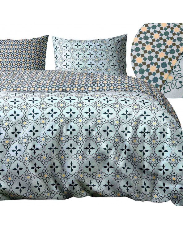 Pościel bawełna 200x220 + 2x70x80 Minimal Mint COTTONLOVE EXCLUSIVE Darymex