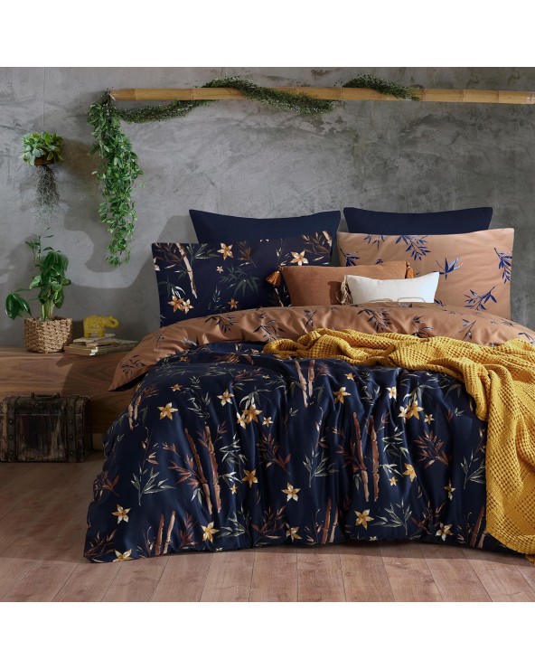 Pościel satyna bawełniana 200x220 + 2x70x80 Bmboo Flower EXCLUSIVE Darymex 