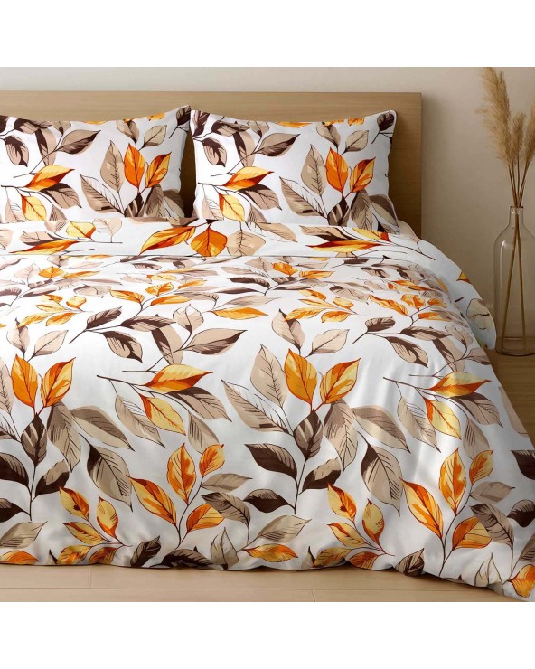 Pościel satyna bawełniana 200x220 + 2x70x80 Leaves EXCLUSIVE Darymex 