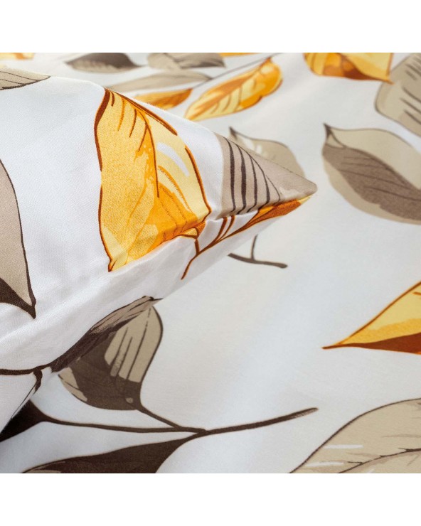 Pościel satyna bawełniana 200x220 + 2x70x80 Leaves EXCLUSIVE Darymex 