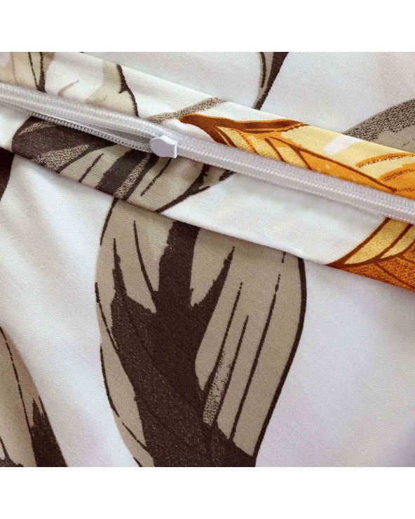 Pościel satyna bawełniana 200x220 + 2x70x80 Leaves EXCLUSIVE Darymex 