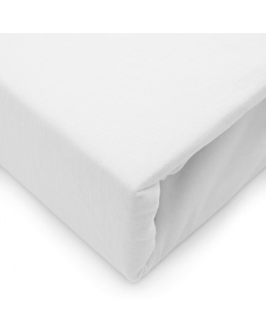 Prześcieradło wysokie elastan 160x200x30 z gumką białe Darymex