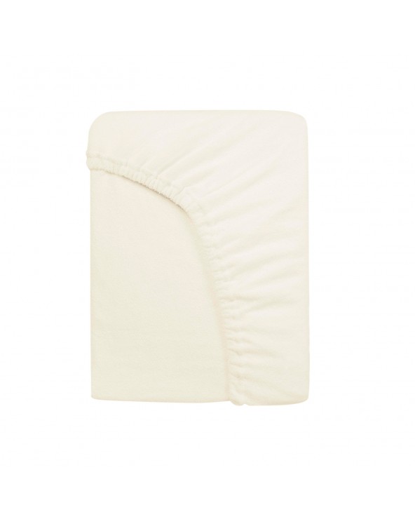 Prześcieradło bawełna frotte Premium 900x200x20 z gumką jasnobeżowe Darymex