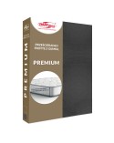 Prześcieradło bawełna frotte Premium 140x200x20 z gumką antracytowe Darymex