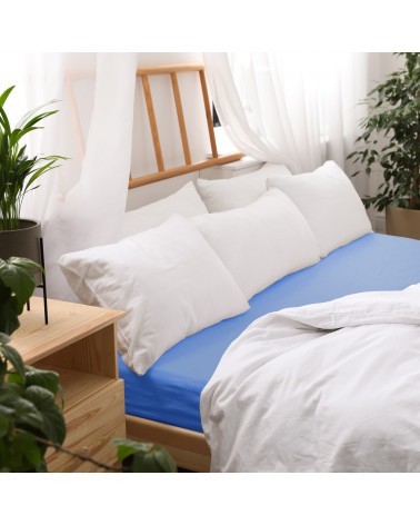 Prześcieradło bawełna jersey 80x180x5 z gumką chabrowe Darymex