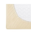 Prześcieradło bawełna jersey 80x180x5 z gumką kremowe Darymex