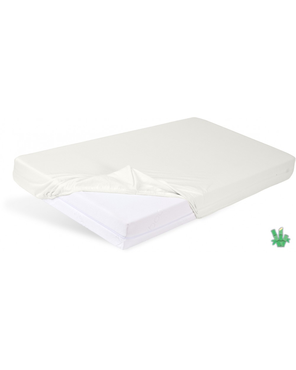 Prześcieradło bambusowe 140x200x20 Bamboo z gumką kremowe Matex