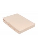 Wysokie prześcieradło bawełna frotte 120x200x30 z gumką cappuccino Premium Matex