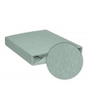 Prześcieradło bawełna frotte 140x200x20 z gumką miętowe Premium Matex