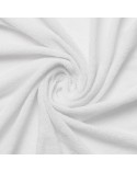 Wysokie prześcieradło bawełna frotte 140x200x30 z gumką białe Premium Matex
