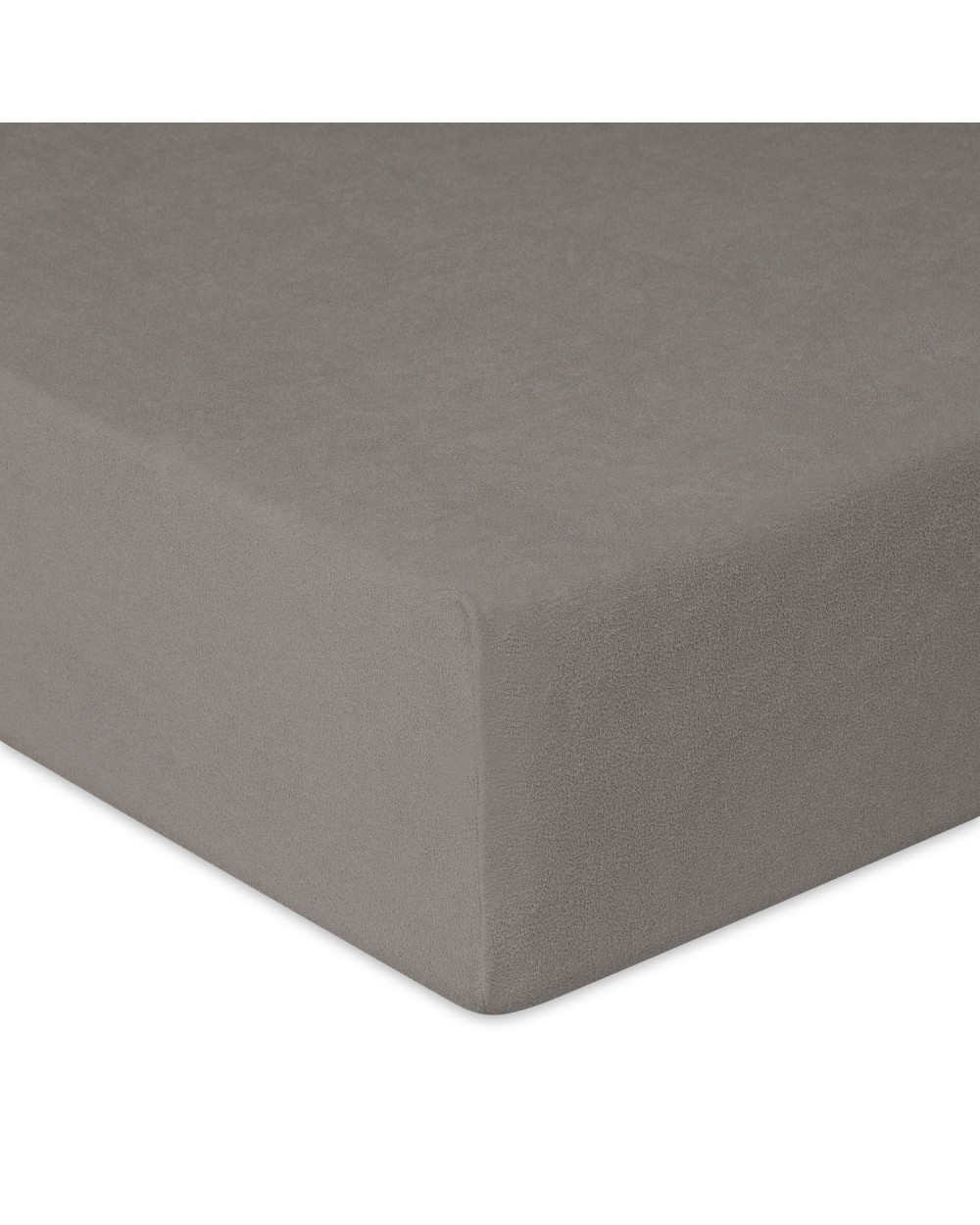 Wysokie prześcieradło bawełna frotte 140x200x30 z gumką antracytowe Premium Matex