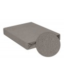 Wysokie prześcieradło bawełna frotte 140x200x30 z gumką antracytowe Premium Matex