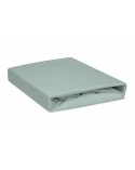 Prześcieradło bawełna frotte 160x200x20 z gumką miętowe Premium Matex