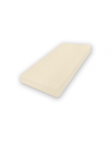 Prześcieradło bawełna jersey 140x200x20 z gumką białe Classic Matex