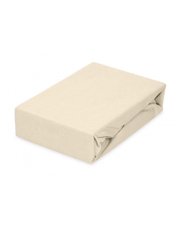 Prześcieradło bawełna jersey 140x200x20 z gumką białe Classic Matex