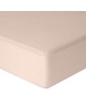 Wysokie prześcieradło bawełna jersey 140x200x30 z gumką cappuccino Premium Matex