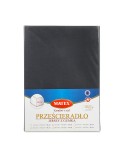Wysokie prześcieradło bawełna jersey 140x200x30 z gumką antracytowe Premium Matex