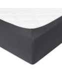 Wysokie prześcieradło bawełna jersey 140x200x30 z gumką antracytowe Premium Matex