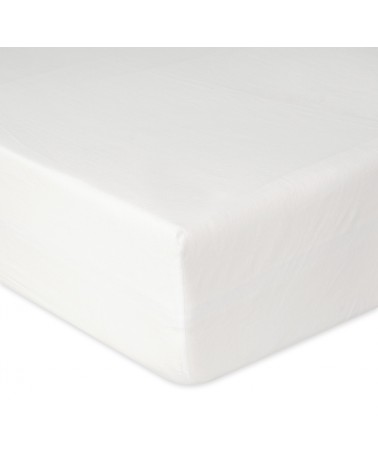 Prześcieradło bawełna jersey 160x200x20 z gumką białe Classic Matex