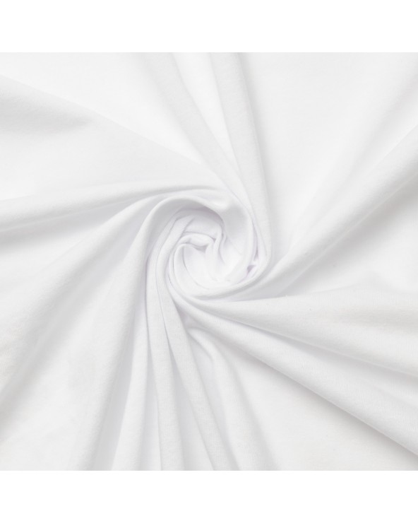 Prześcieradło bawełna jersey 160x200x20 z gumką białe Classic Matex