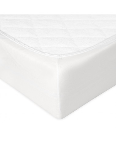 Prześcieradło bawełna jersey 160x200x20 z gumką białe Classic Matex