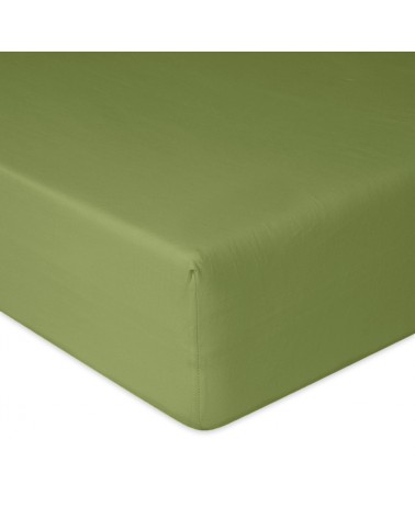 Prześcieradło bawełna jersey 160x200x20 z gumką zielone Premium Matex