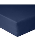 Prześcieradło bawełna jersey 160x200x20 z gumką granatowe Premium Matex
