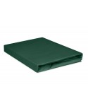 Prześcieradło bawełna jersey 160x200x20 z gumką butelkowe zielone Premium Matex