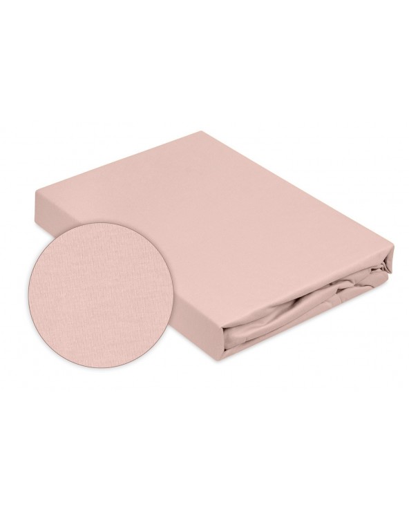 Prześcieradło bawełna jersey 160x200x20 z gumką wrzosowe Premium Matex