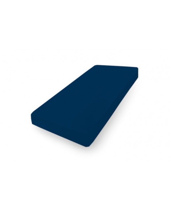 Prześcieradło bawełna jersey 180x200x20 z gumką granatowe Premium Matex