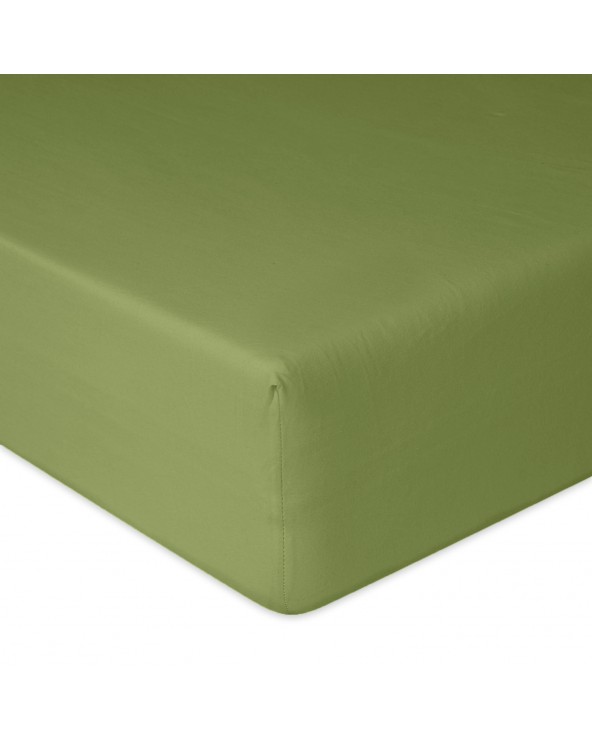 Prześcieradło bawełna jersey 180x200x20 z gumką zielone Premium Matex